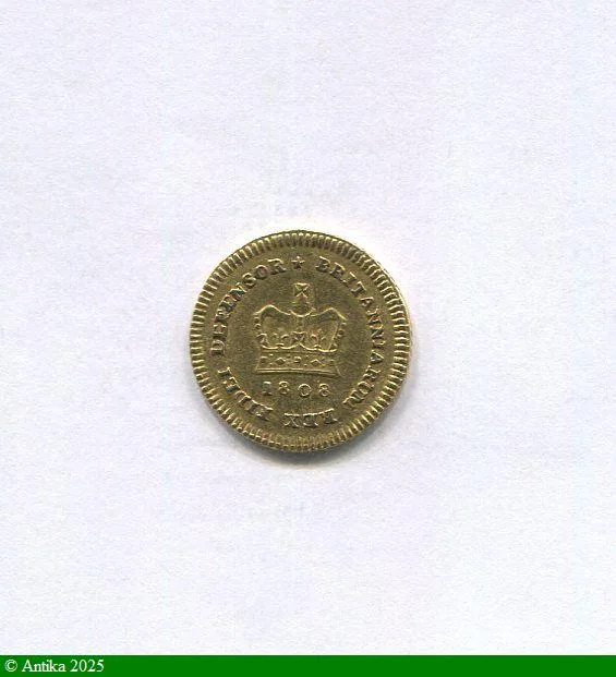 1/3 GUINEE GEORGES III Londres 2,79 gr RARE