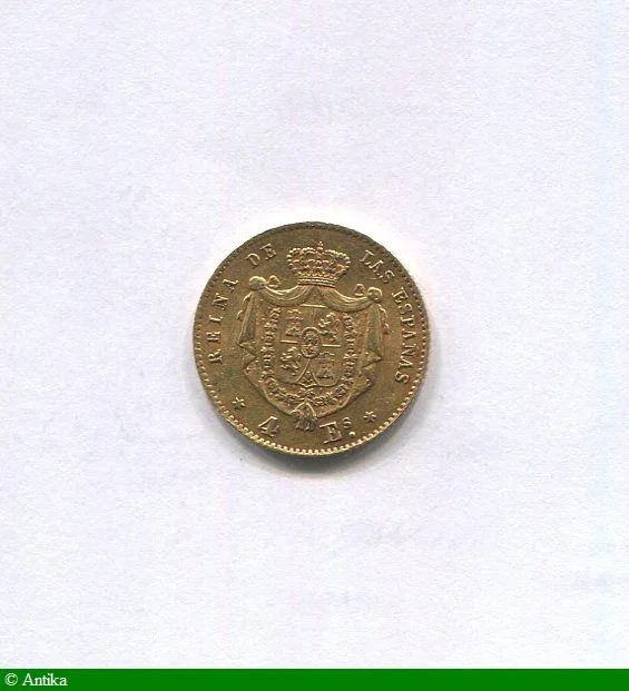 4 ESCUDOS ISABELLE II Madrid 3,40 gr