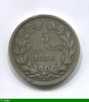 5 FRANCS T.L