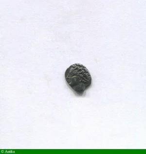 OBOLE Argt MA Tête à gauche 121-82 Avt JC 0,57 gr