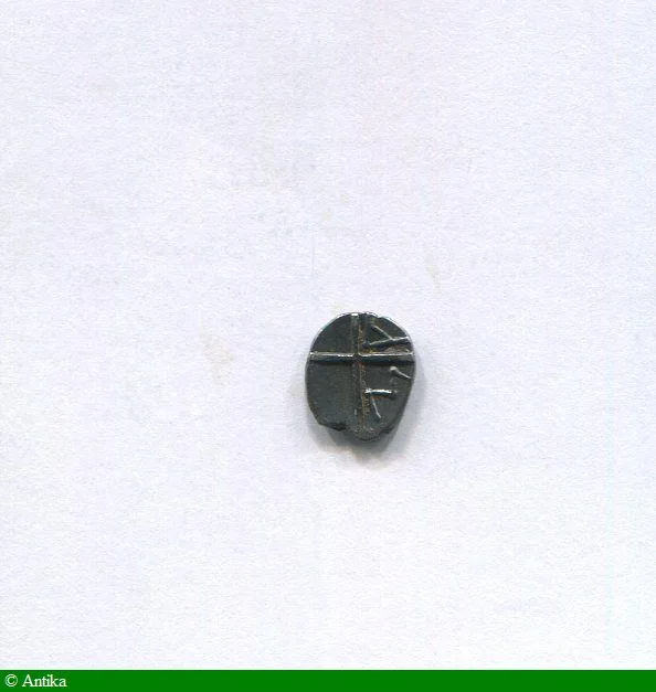 OBOLE Argt MA Tête à gauche 121-82 Avt JC 0,57 gr