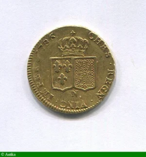 Double louis d'or à la tête nue