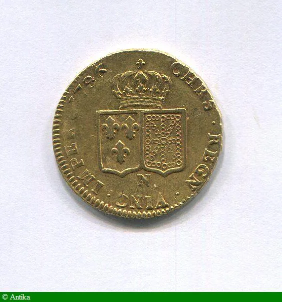 Double louis d'or à la tête nue