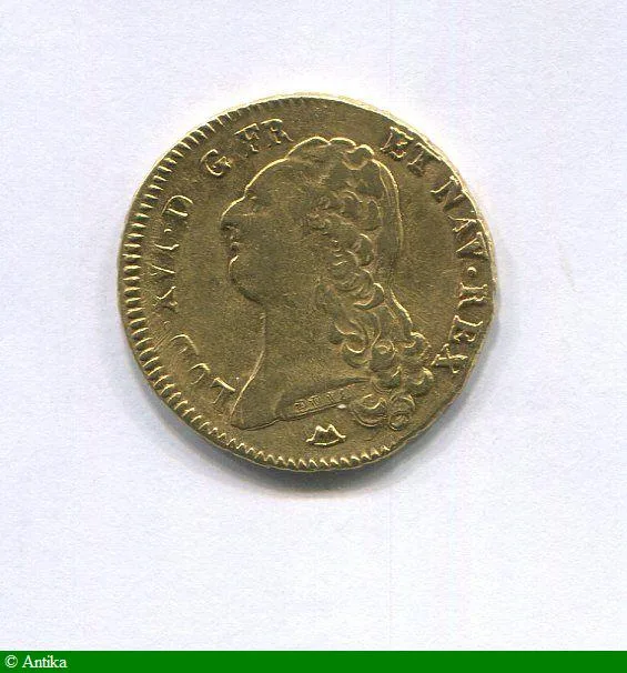 Double louis d'or à la tête nue