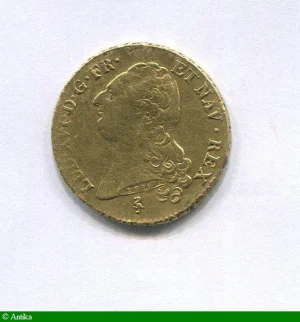 Double louis d'or à la tête nue