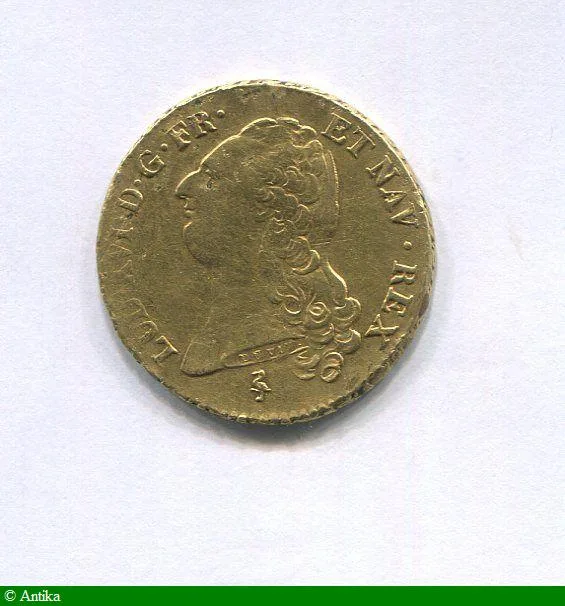 Double louis d'or à la tête nue