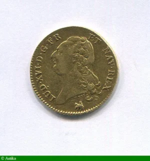 Double louis d'or à la tête nue