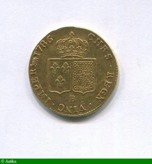 Double louis d'or à la tête nue