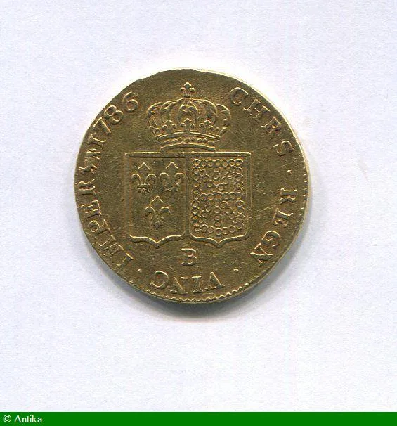 Double louis d'or à la tête nue