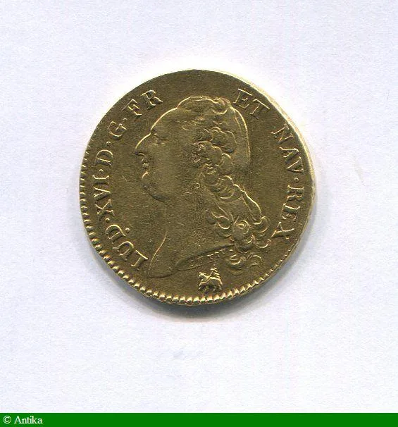 Double louis d'or à la tête nue