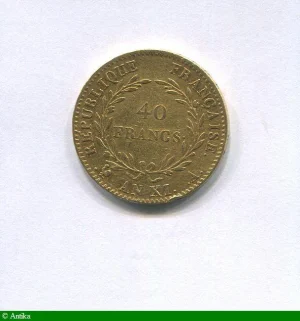 40 FRANCS OR BONAPARTE Ier CONSUL
