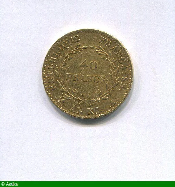 40 FRANCS OR BONAPARTE Ier CONSUL