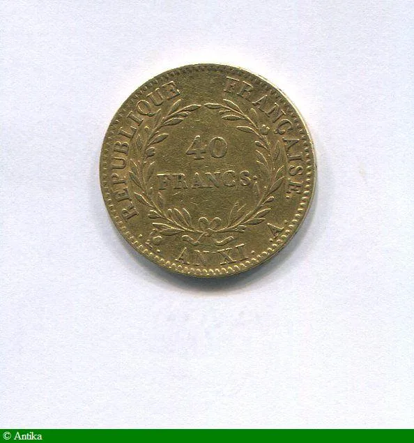40 FRANCS OR BONAPARTE Ier CONSUL