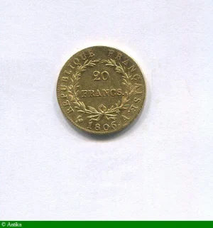 20 FRANCS OR NAP Ier T.N