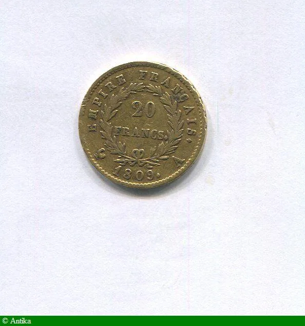 20 FRANCS OR NAP EMP revers EMPIRE