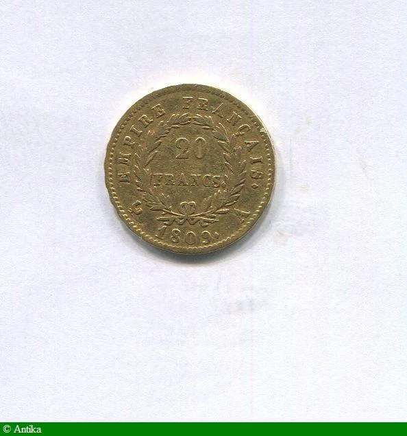 20 FRANCS OR NAP EMP revers EMPIRE