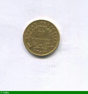 20 FRANCS OR NAP EMP revers EMPIRE