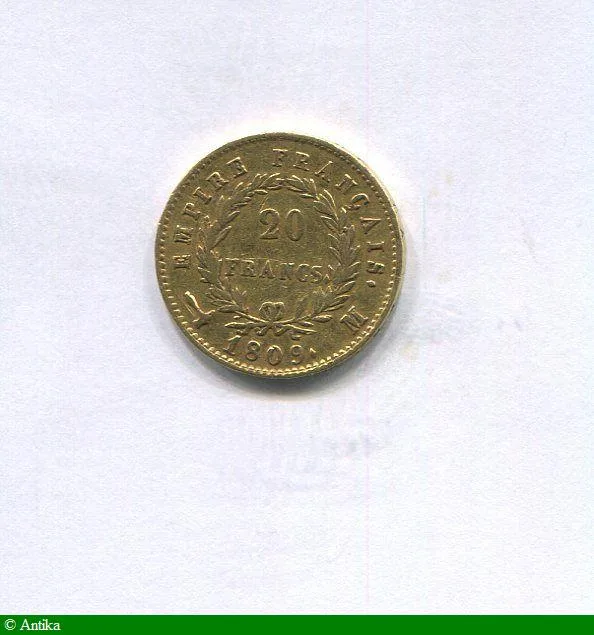 20 FRANCS OR NAP EMP revers EMPIRE
