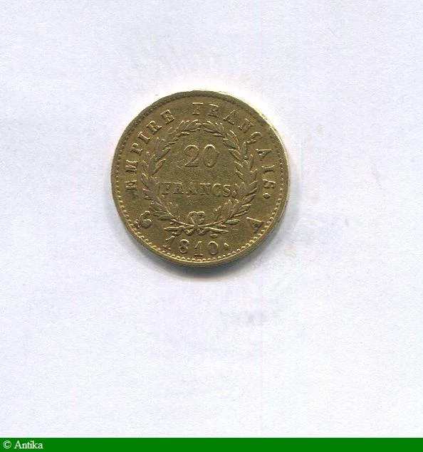 20 FRANCS OR NAP EMP revers EMPIRE