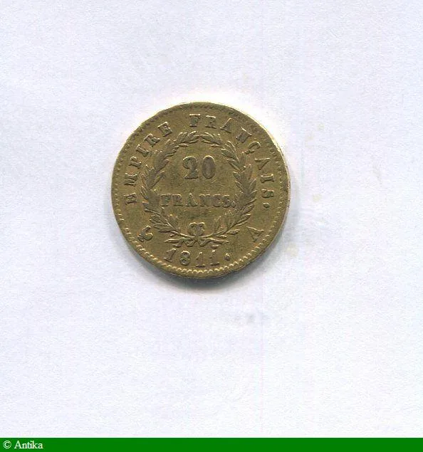20 FRANCS OR NAP EMP revers EMPIRE