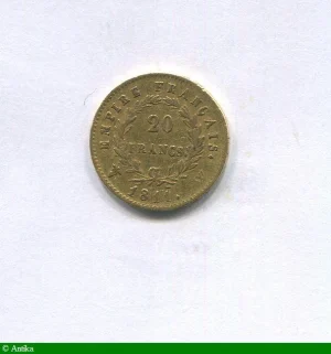 20 FRANCS OR NAP EMP revers EMPIRE