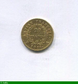 20 FRANCS OR NAP EMP revers EMPIRE