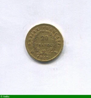 20 FRANCS OR NAP EMP revers EMPIRE