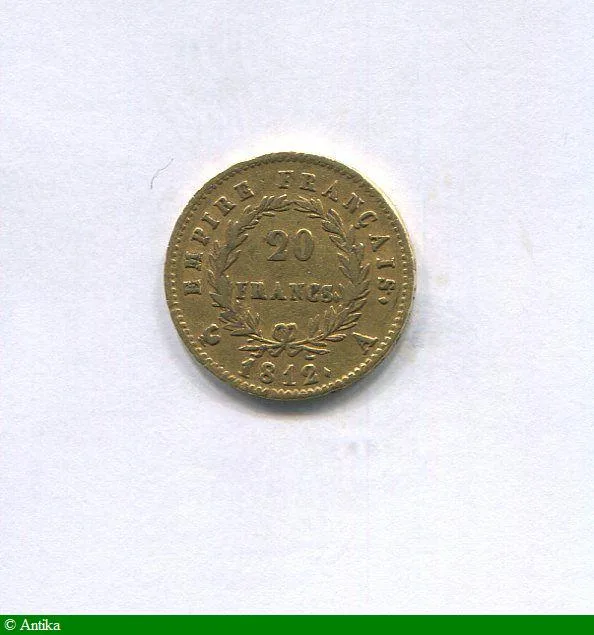 20 FRANCS OR NAP EMP revers EMPIRE