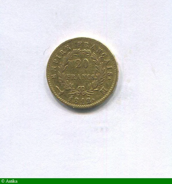 20 FRANCS OR NAP EMP revers EMPIRE