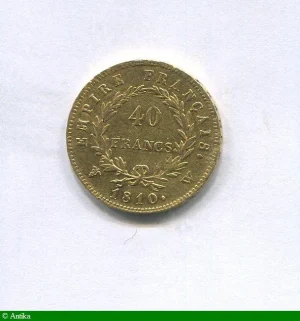 40 FRANCS OR NAP EMP revers EMPIRE