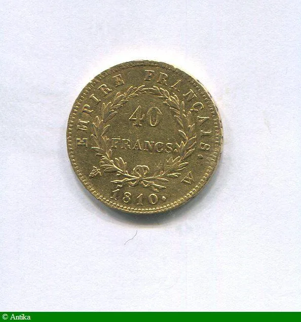 40 FRANCS OR NAP EMP revers EMPIRE