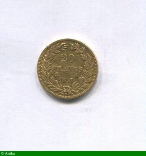 20 FRANCS OR T.N Tranche en relief