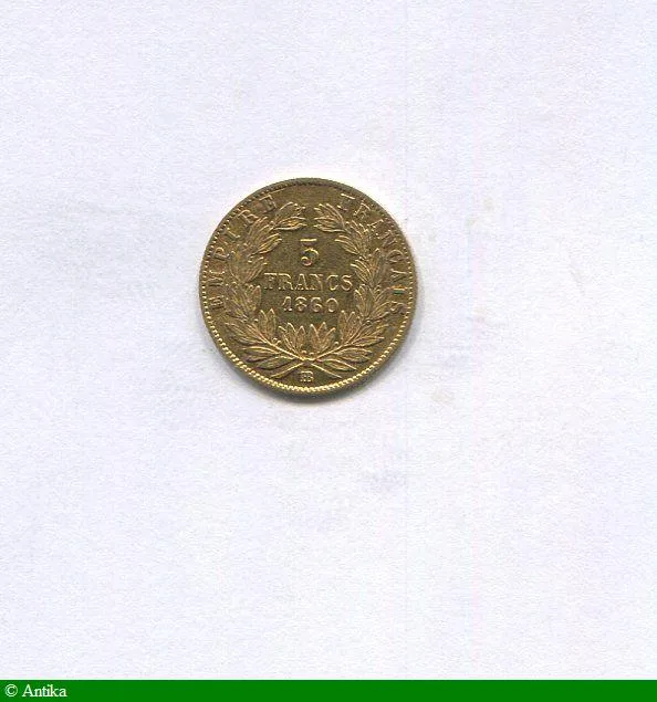 5 FRANCS OR NAP III T.N