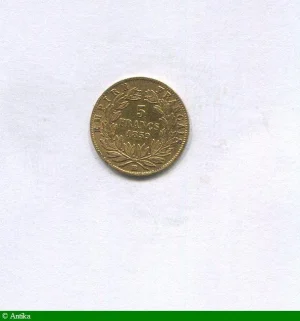 5 FRANCS OR NAP III T.N