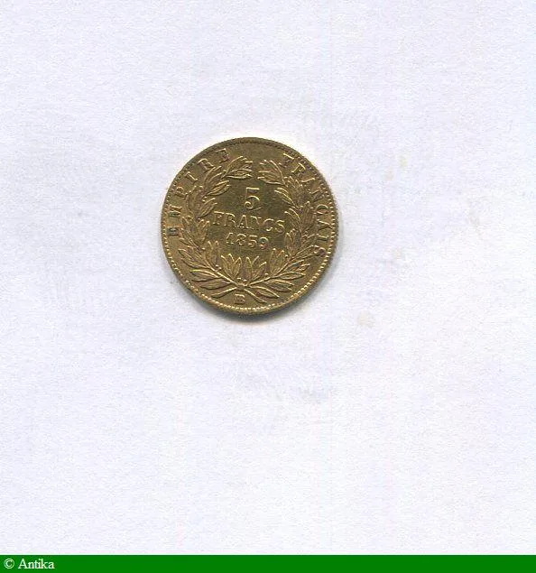 5 FRANCS OR NAP III T.N