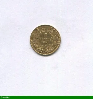 5 FRANCS OR NAP III T.N