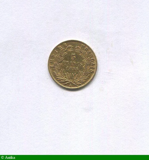 5 FRANCS OR NAP III T.N