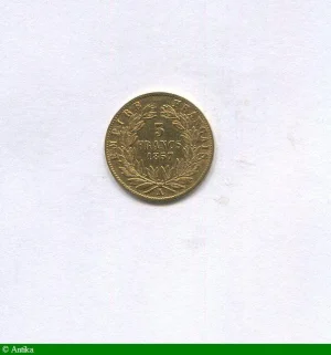 5 FRANCS OR NAP III T.N