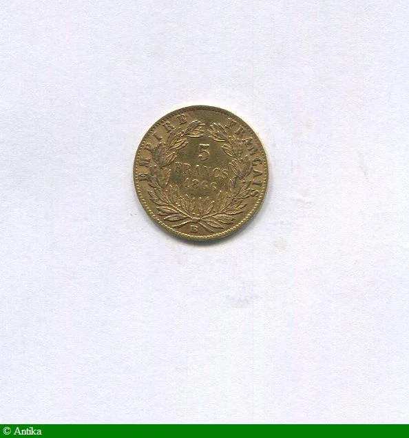 5 FRANCS OR NAP III T.L
