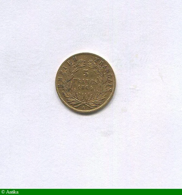 5 FRANCS OR NAP III T.L
