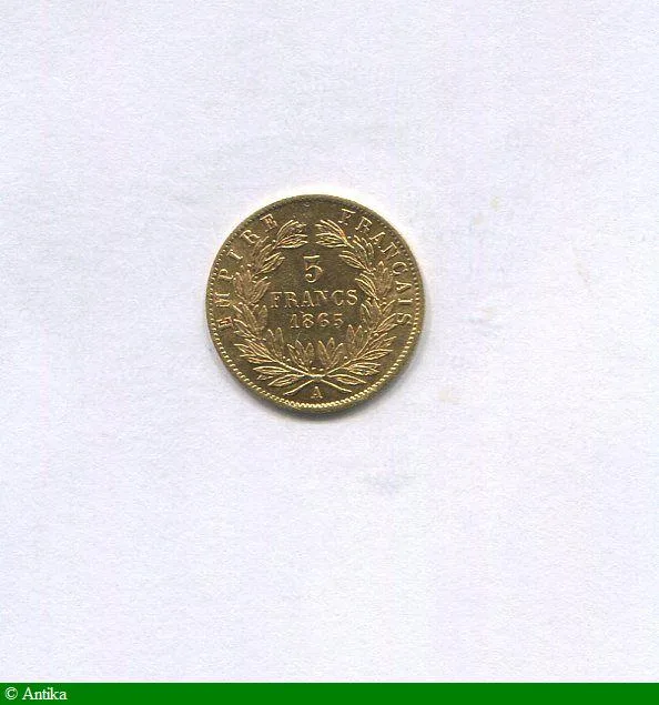5 FRANCS OR NAP III T.L