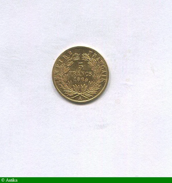 5 FRANCS OR NAP III T.L