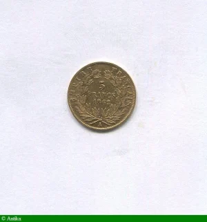 5 FRANCS OR NAP III T.L