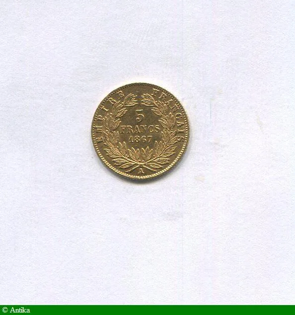 5 FRANCS OR NAP III T.L