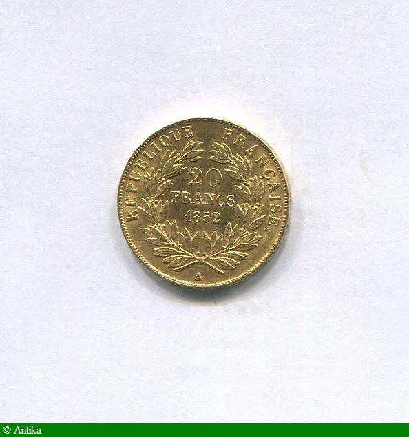 20 FRANCS OR LOUIS NAPOLEON BONAPARTE