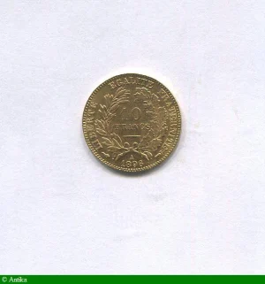 10 FRANCS OR CERES