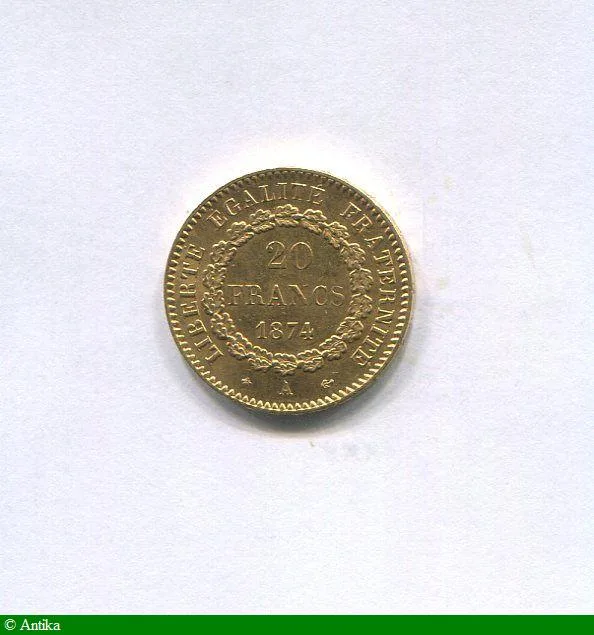 20 FRANCS OR GENIE