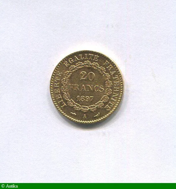 20 FRANCS OR GENIE