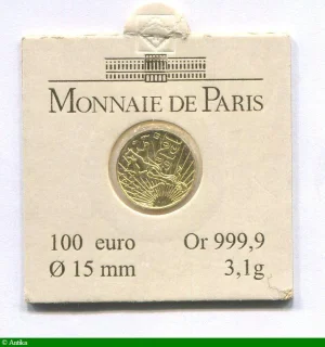 100 EUROS OR MONNAIE DE PARIS LA SEMEUSE Or 999,9°/°°