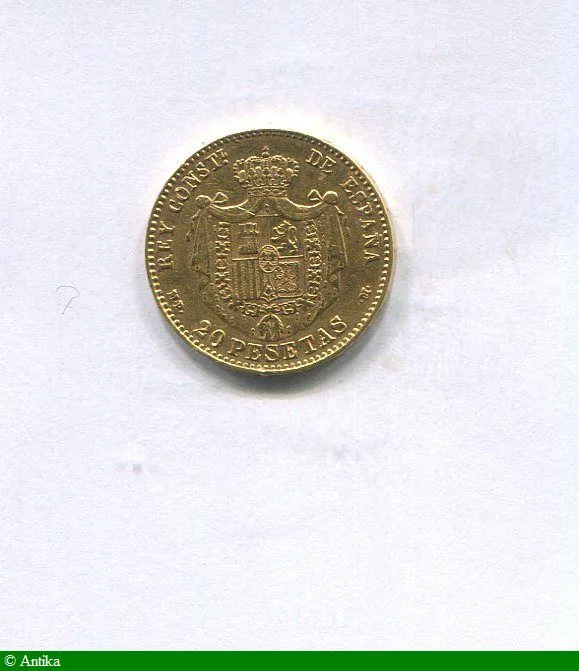 20 PESETAS ALFONSO XIII 6,44 gr